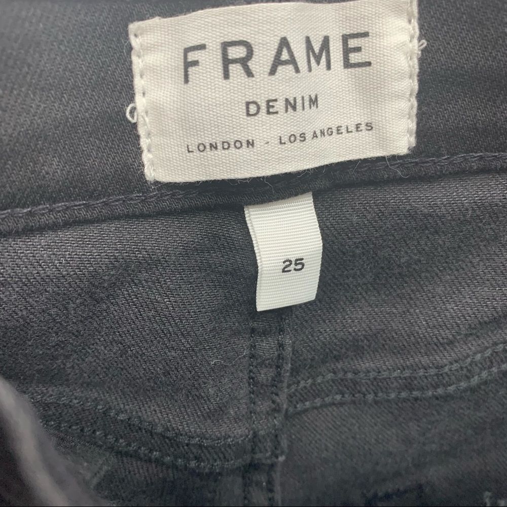Frame  Lacey Eyelet Crop Jeans - Picture 8 of 9